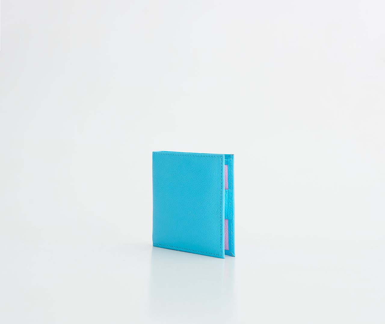 Kurze himmelblaue Geldbörse