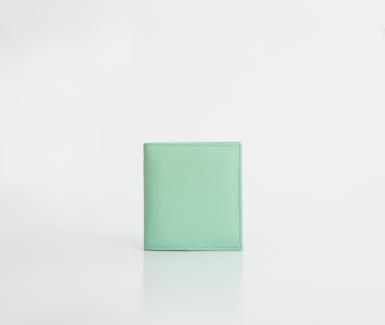 Kurze mintgrüne Geldbörse