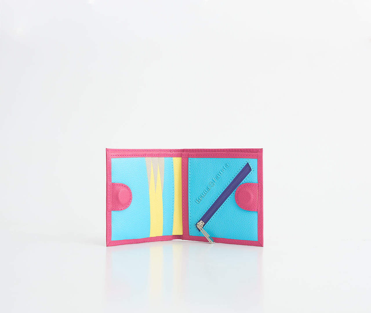 Kurze fuchsia Geldbörse