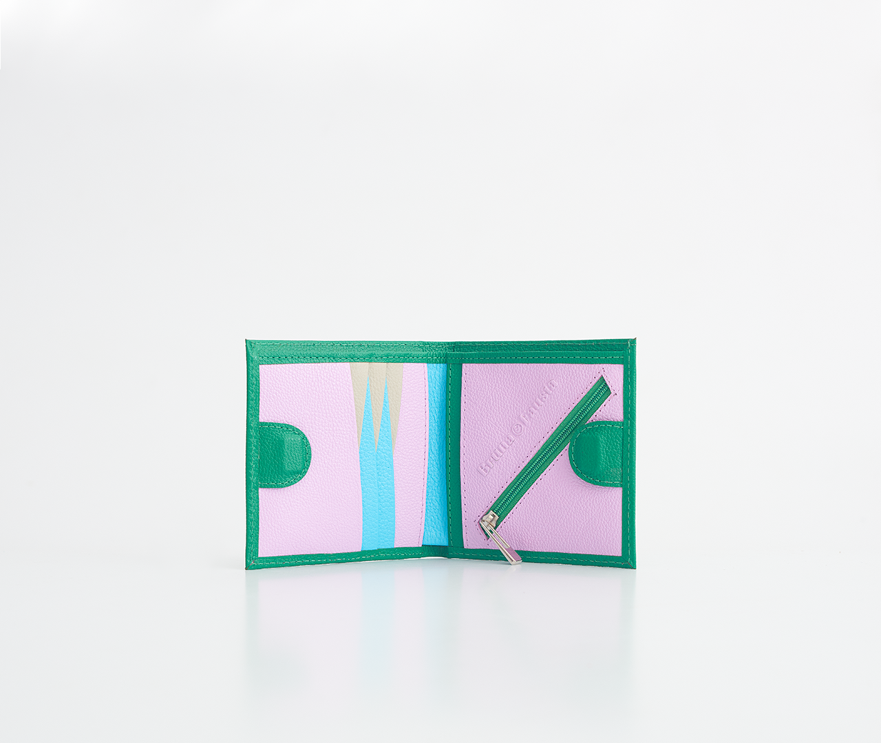 Kurze grüne Geldbörse