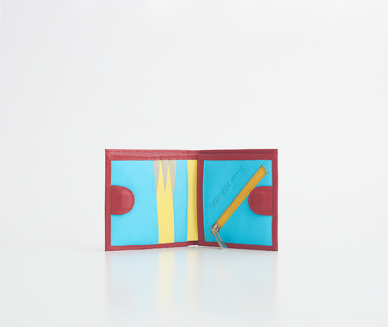 Kurze rote Geldbörse